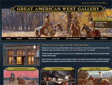 Tablet Screenshot of greatamericanwestgallery.com